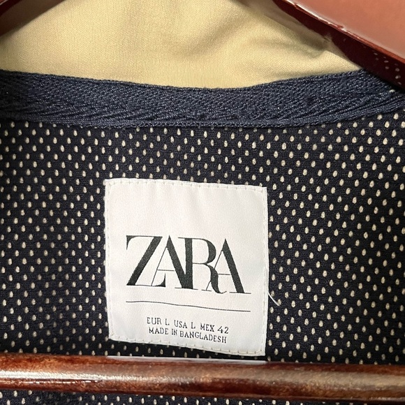 Mens Zara Midweight Full Zip Bomber Jacket Large - Picture 4 of 8